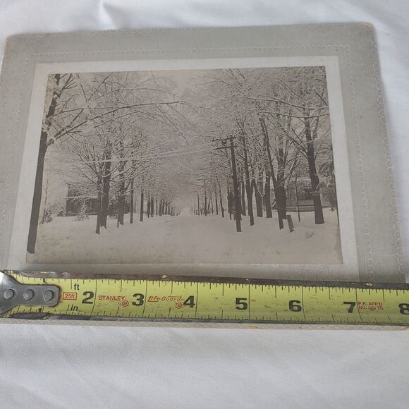 White River Jct Vt Signed 1900 Photograph Winter Scene 5x7 On 9x7 Cardboard - Picture 11 of 12